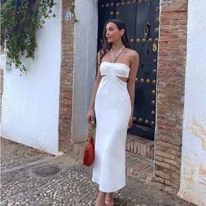 Zara Midi Cut out dress chain